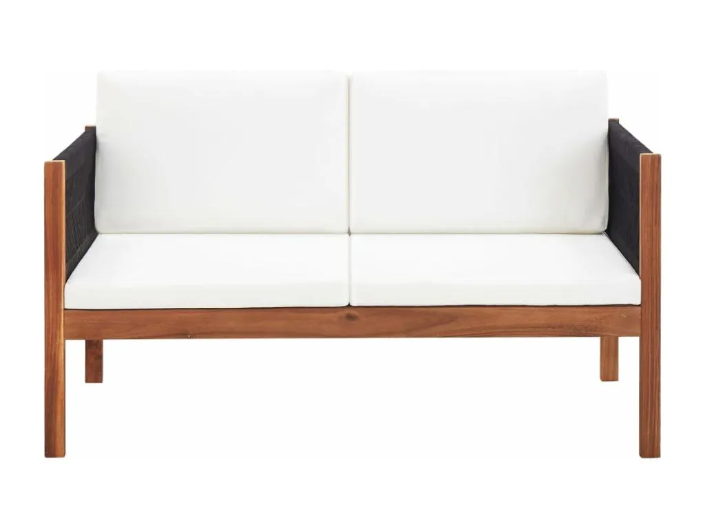 Sofá de jardín Biocasahogar de 2 plazas en madera maciza DX4151629