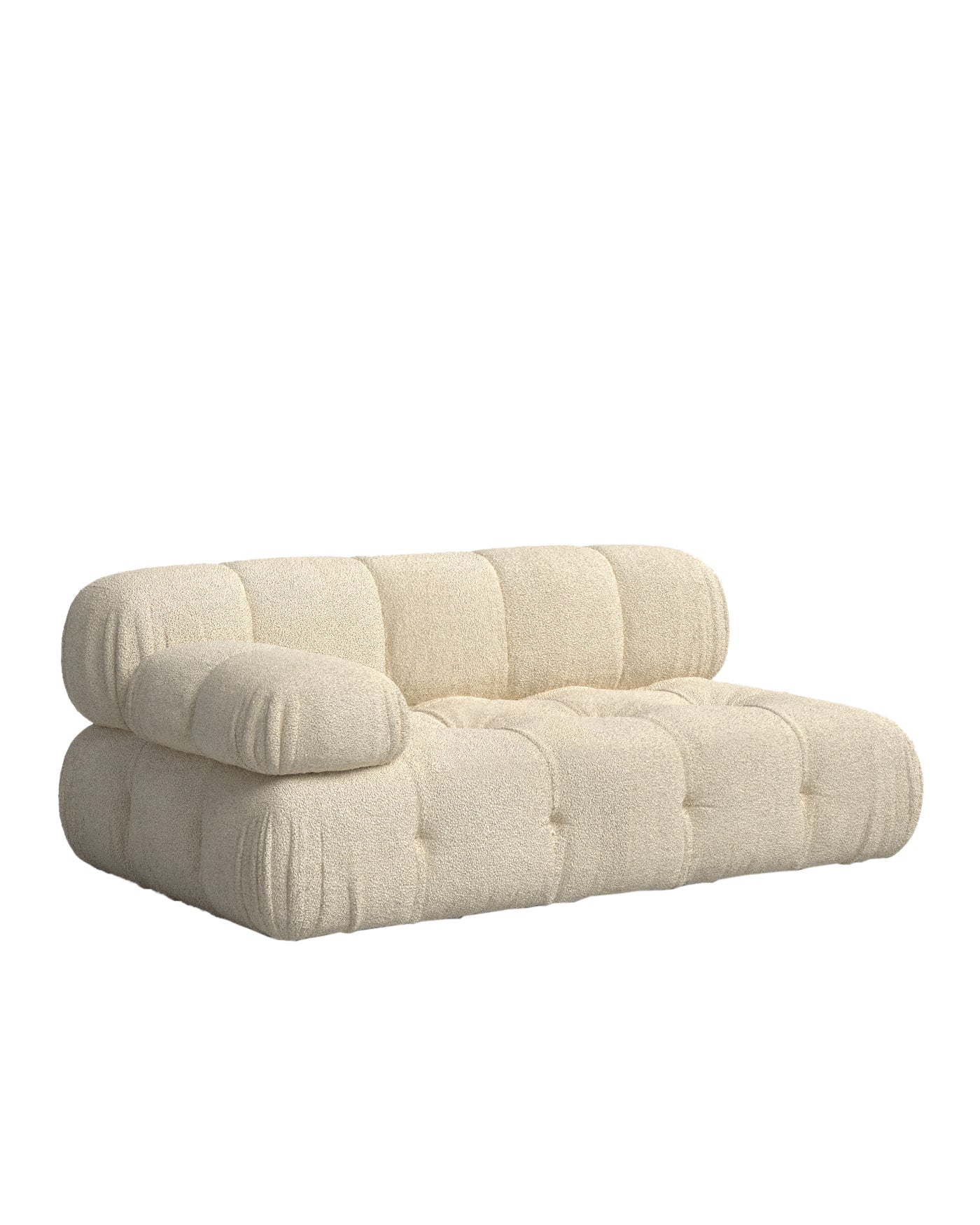 Sofá beige con chaise longue a la izquierda, dimensiones 165x99 cm hi3467f0
