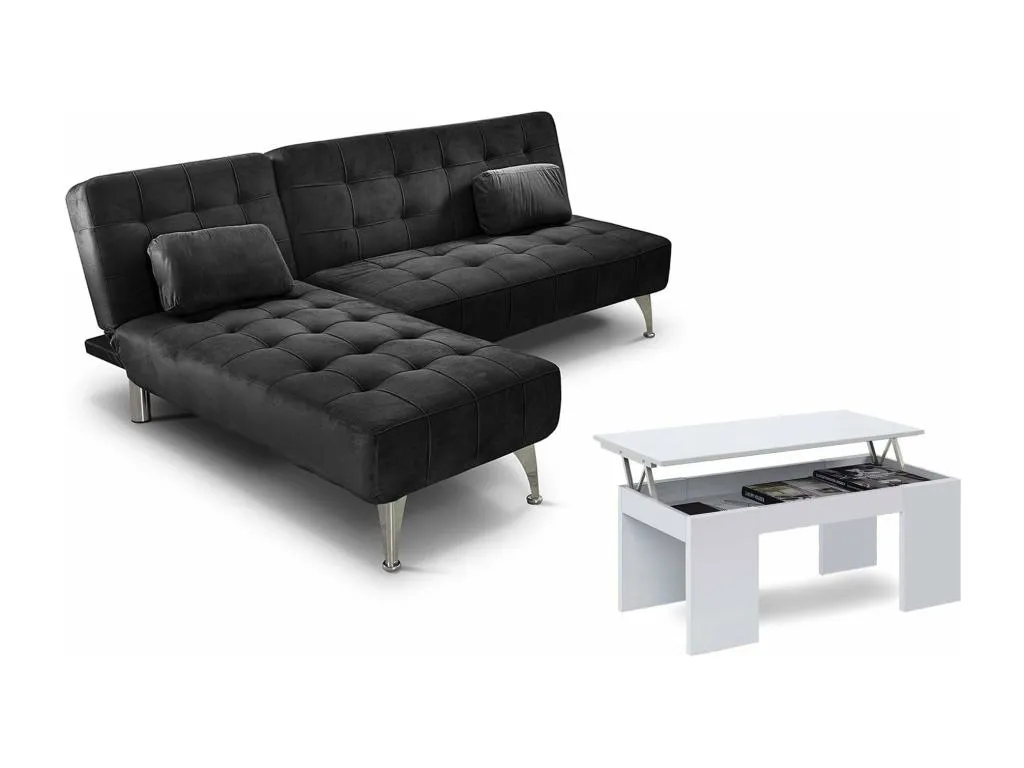 Oferta - Sofa Cama Chaise Longue XS Mesa de Centro Elevable 99577QDHT