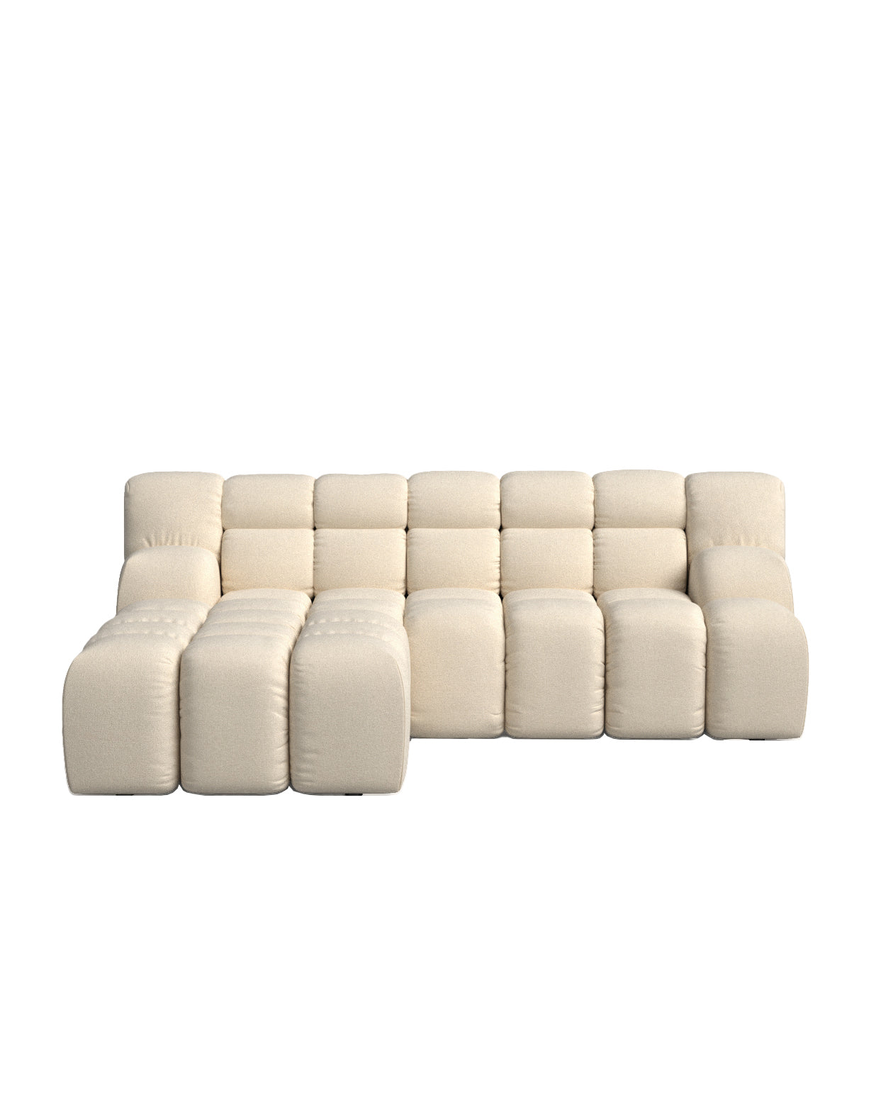 Sofá beige con chaise longue a la izquierda, 224 x 192 cm ud5957h1