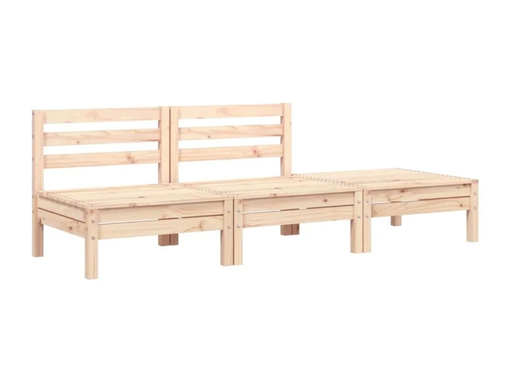 Sofá de Jardín 3 Plazas Maciza Decohoguera YF7726885