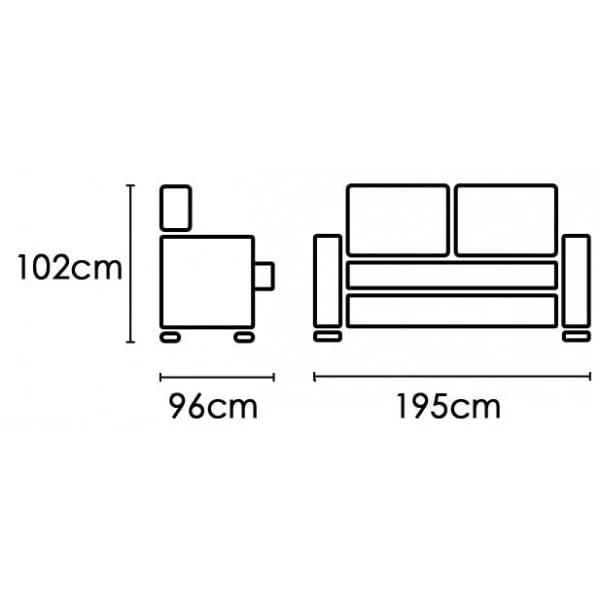 Sofá reclinable 3 plazas tejido marengo