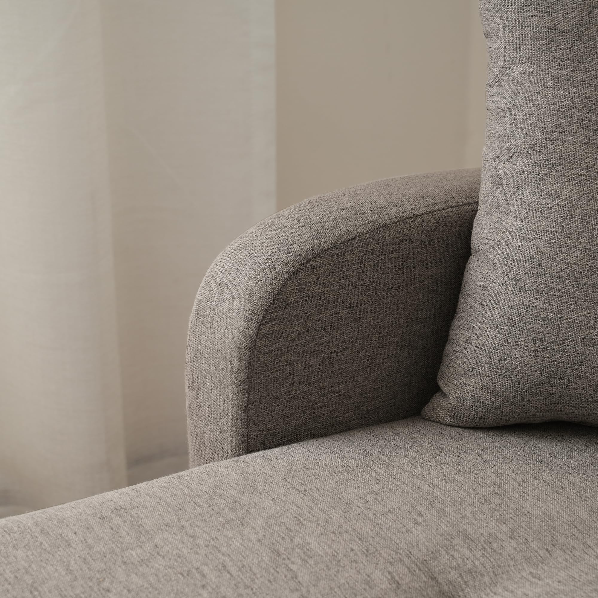 Sofá esquinero en L 3 plazas chaise longue beige