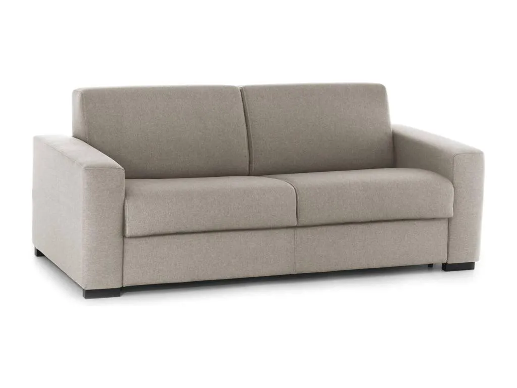 Sofá fijo Vivircalido sofá de 2 plazas Made in Italy Sofá de salón en tejido acolchado con reposabrazos estándar 180x95h90 cm Taupe 35525whvk