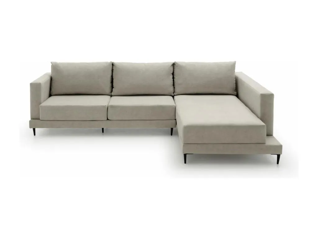 Sofá chaise longue de gran diseño y alta calidad Lluesmahome color gris (derecha)  EQ4083841