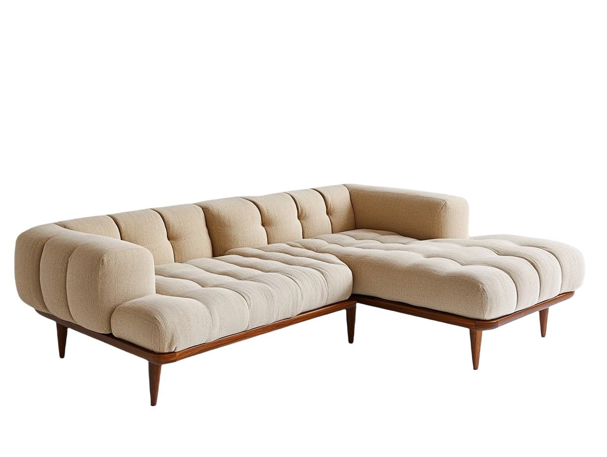 Sofá moderno de 3 plazas con chaise longue