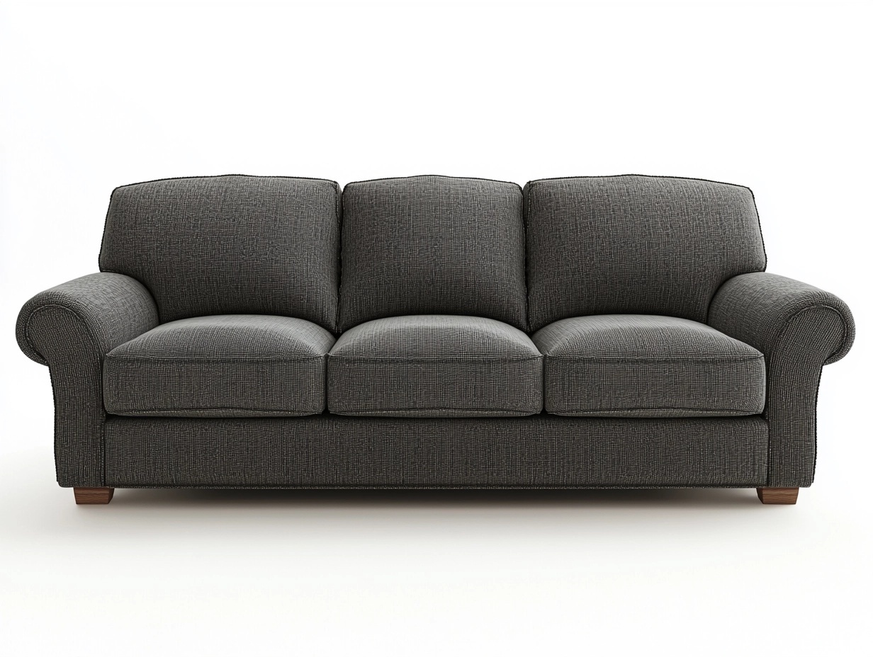 Sofá 3 plazas con brazos redondeados 220x95x90 cm