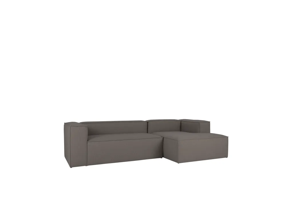 Sofá 4 plazas y chaise longue derecho color gris oscuro 250x175cm - Francomuebleses