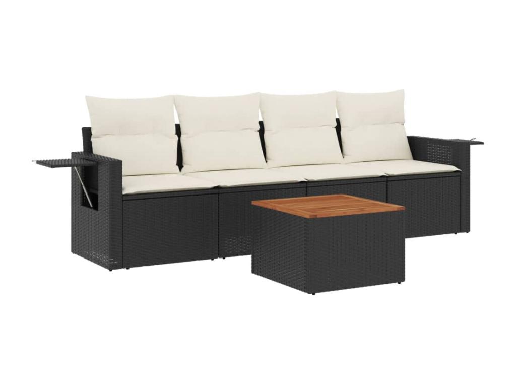 Sofá de jardín 3 plazas Decohoguera en madera maciza marrón encerado OZ9877949