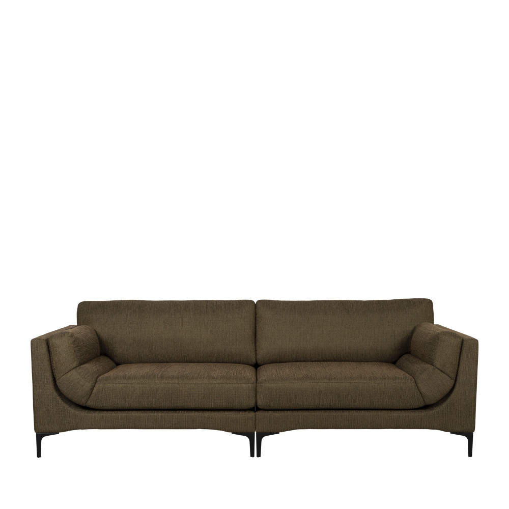 Sofá de 3 plazas en tejido jaspeado verde kaki sn0501i6
