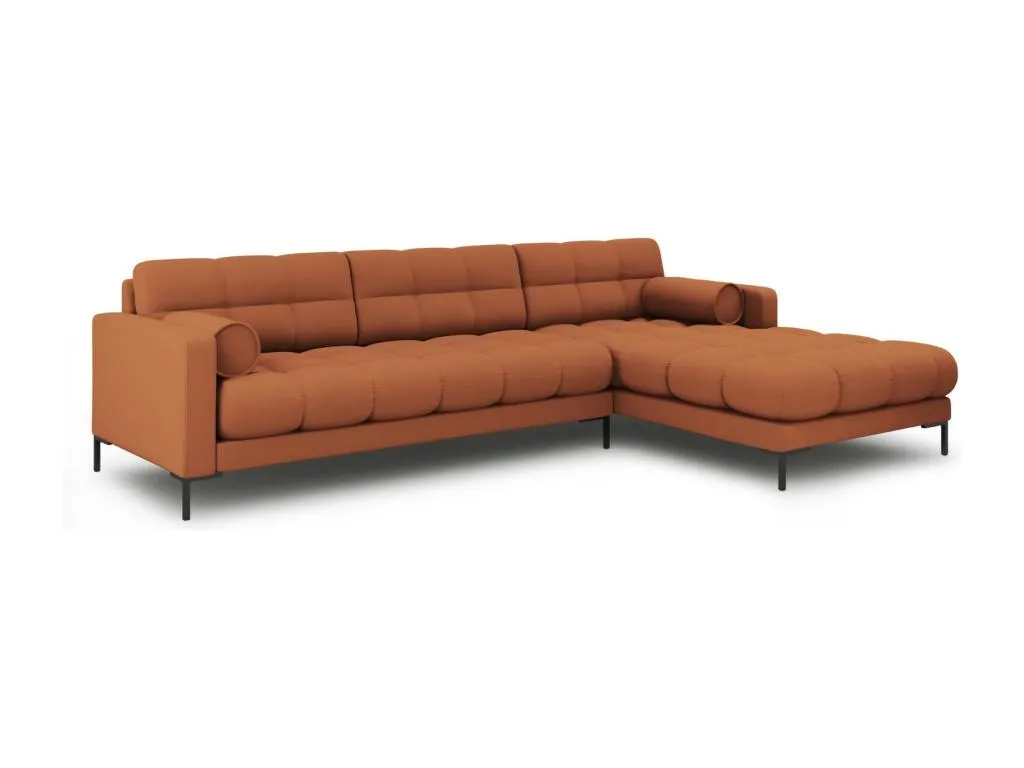 Casabellaes - Sofá esquinero derecho Casabellaes 5 plazas de tejido estructural ladrillo - 293x185x75cm IIYW03324