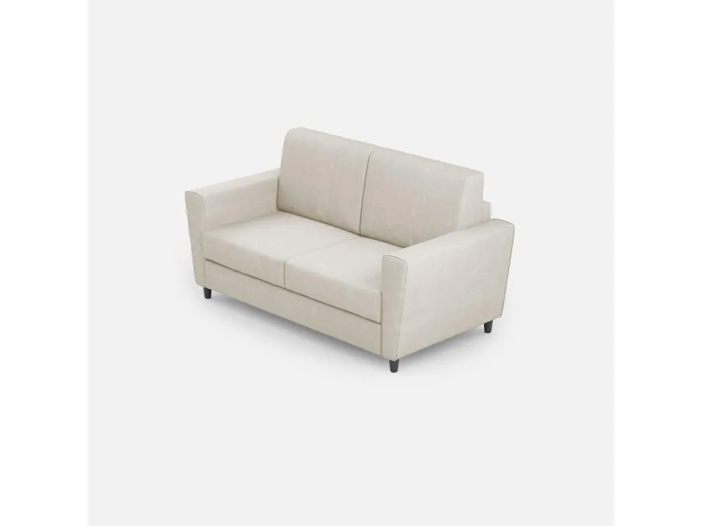 Sofá Luxmbls mediano de 2 plazas (dos plazas de 70 cm) dimensiones exteriores L.172 cm color leche CQFZ81270