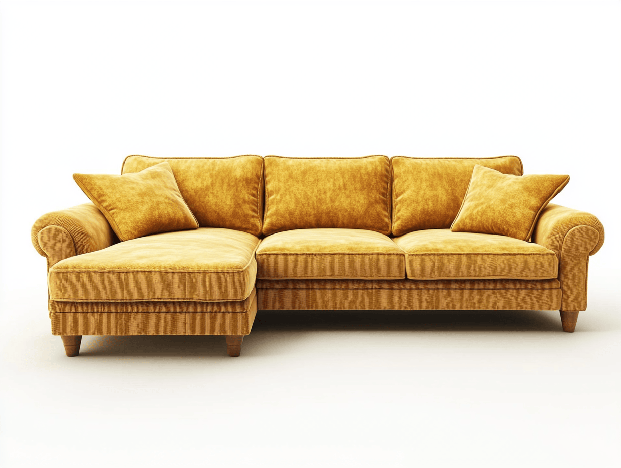 Sofá chaise longue izquierda 4 plazas 280x160x85 cm con cojines extraíbles