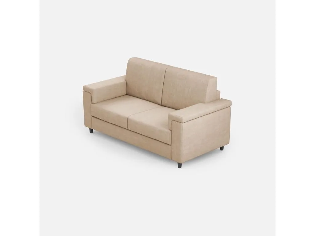 Sofá Luxmbls de 2 plazas (dos plazas de 60 cm) dimensiones exteriores L.148 cm color beige BZDY52450