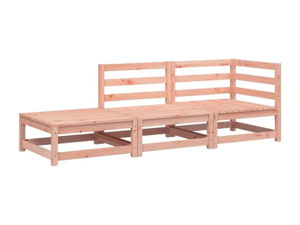 Sofá de jardín con reposapiés 2 plazas Habitarluz maciza de Habitarluz MUTK65240