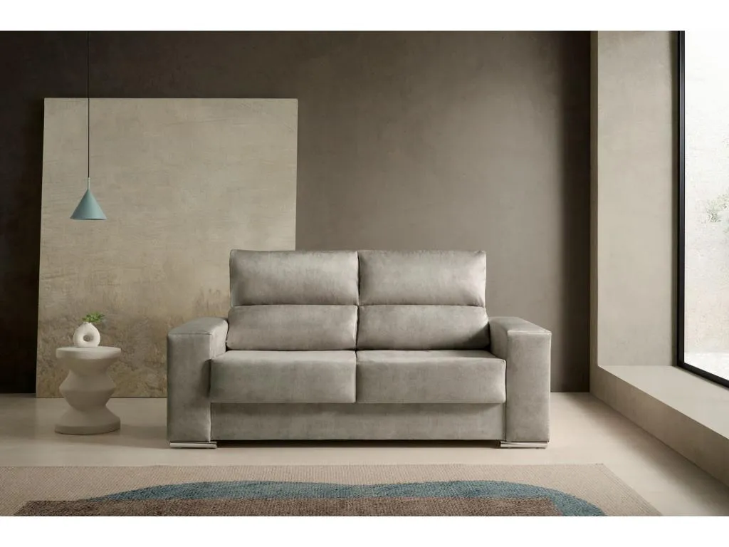 Sofa Reclinable Casabellaes Gris 3 Plazas UCPL53375