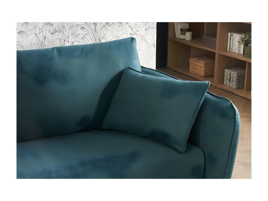 Sofá convertible nórdico 3 plazas azul petróleo Homepleno gqwl50397