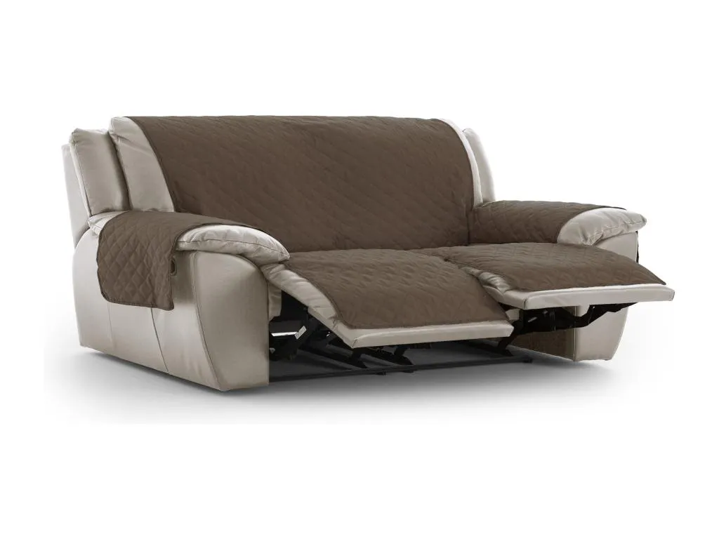 Funda acolchada reversible sofa Habitarluz tamaño 3 plazas con 2 aberturas C/07 68577MBKA