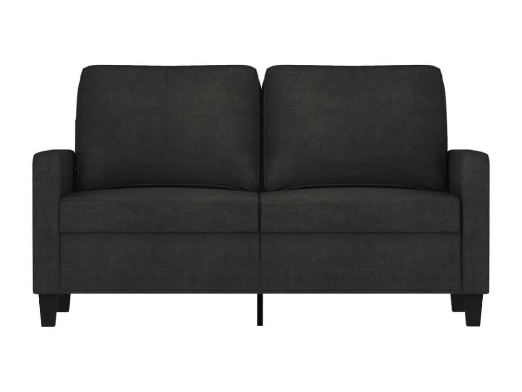 Sofá de 2 plazas de tela negro 120 cm 82246nypi