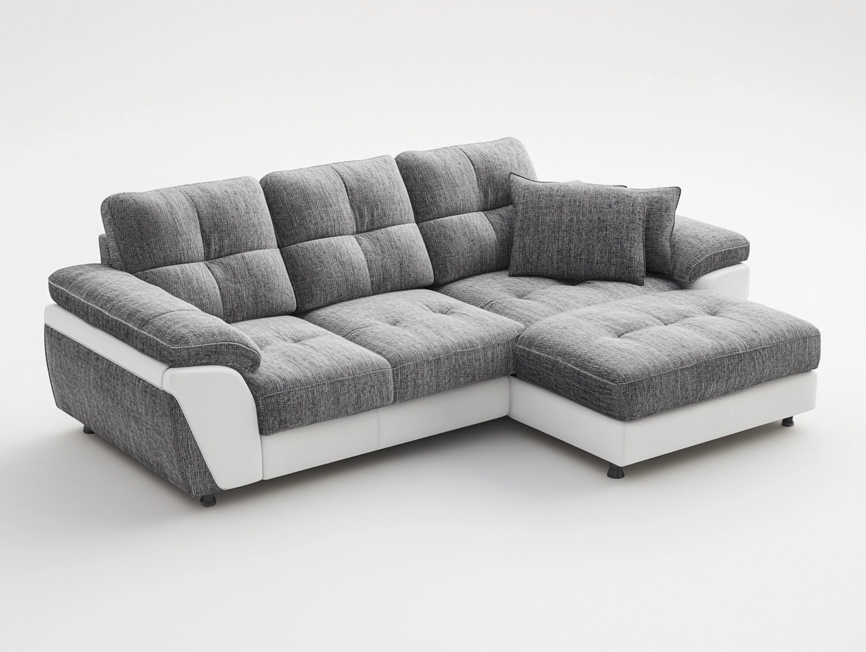 Sofá seccional 3 plazas con chaise longue derecha 250x160x90 cm