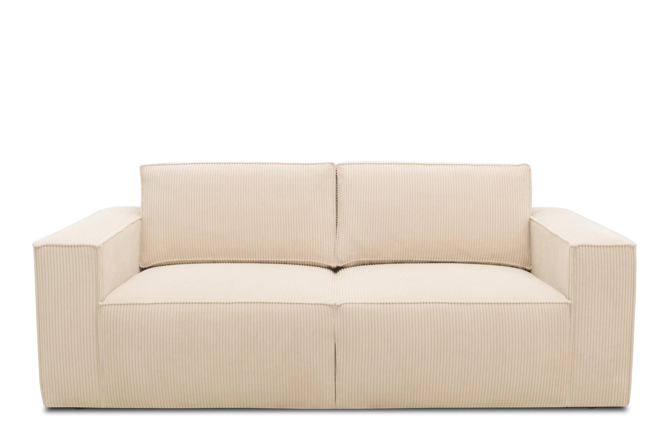 Sofá Portland 2 plazas tapizado color crema