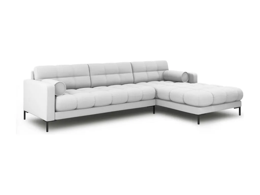 Casabellaes - Sofá esquinero derecho Casabellaes 5 plazas de tejido estructural gris claro - 293x185x75cm 62199NFIG