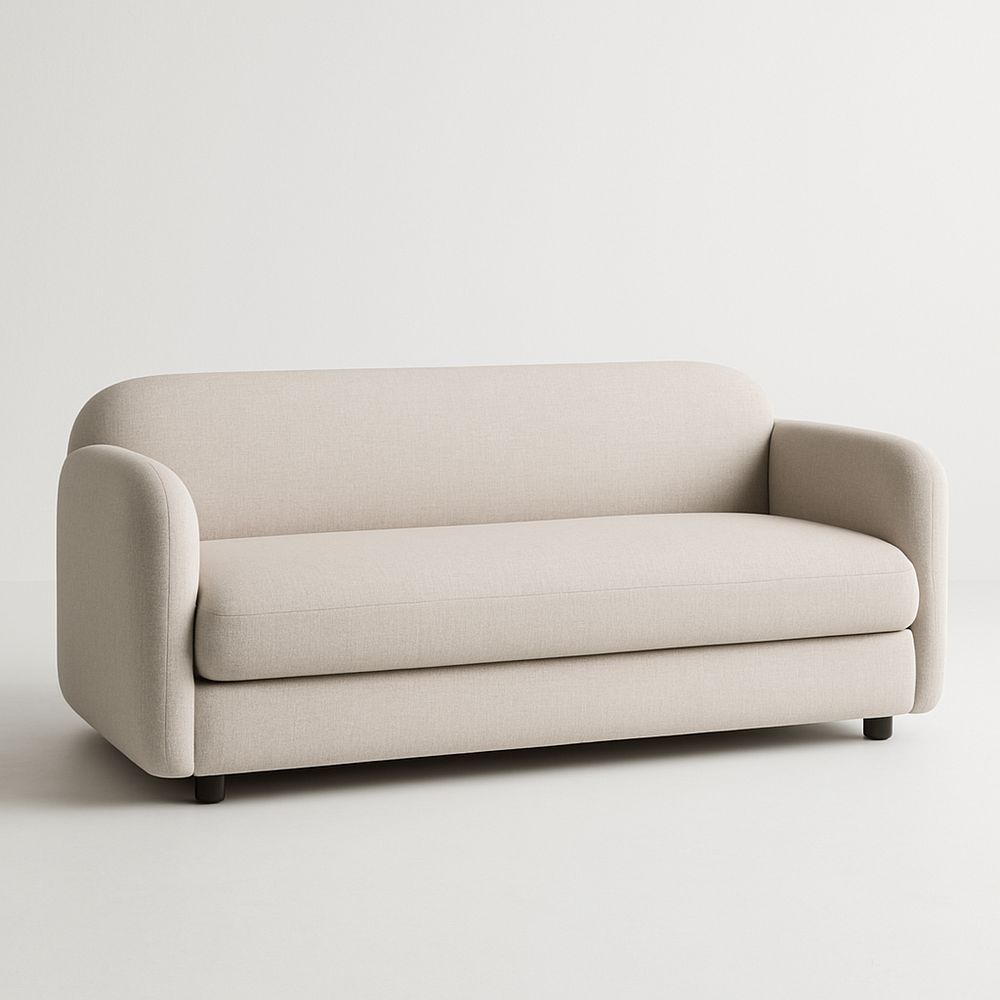 Sofá de 3 plazas con cojines desenfundables, fácil de limpiar y sin montaje