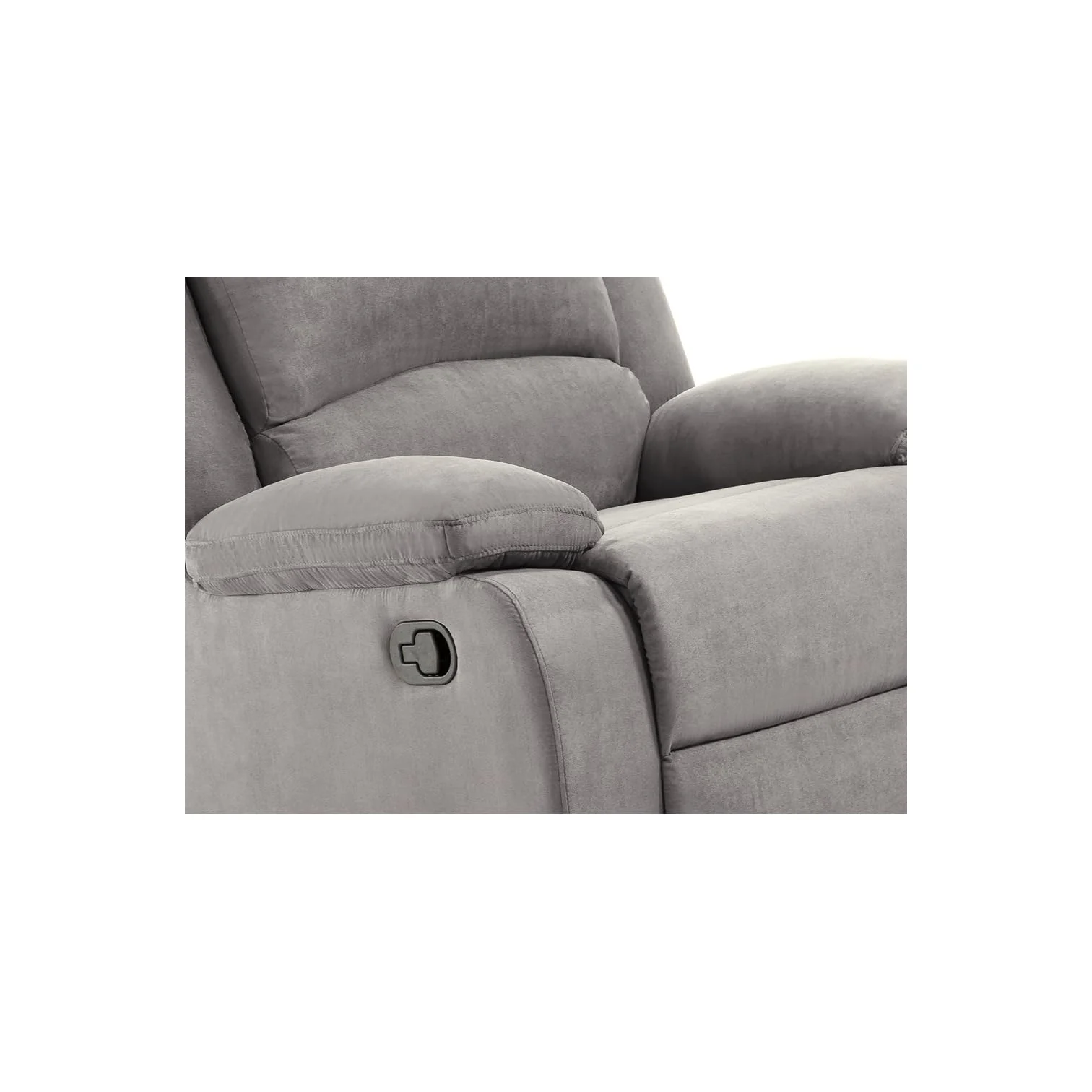 Sofá relax 2 plazas microfibra gris