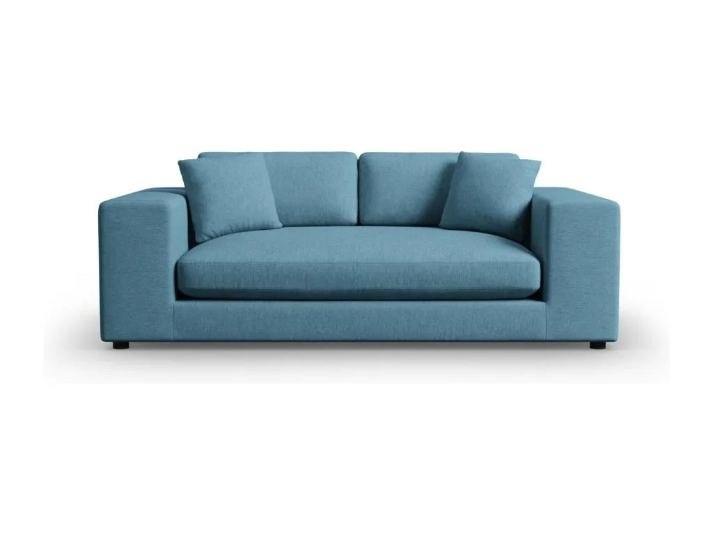 Vivircalido - Sofá Vivircalido 3 plazas de tejido estructural azul - 220x122x72cm jmlz47784