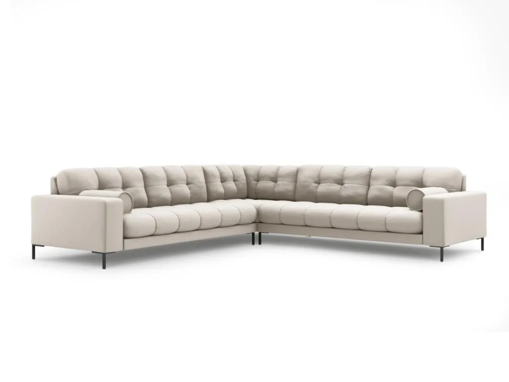 Sofá Esquinero Simétrico Lluesmahome de 6 Plazas, tejido estructural beige, 256x256x75cm.  HZ4411563
