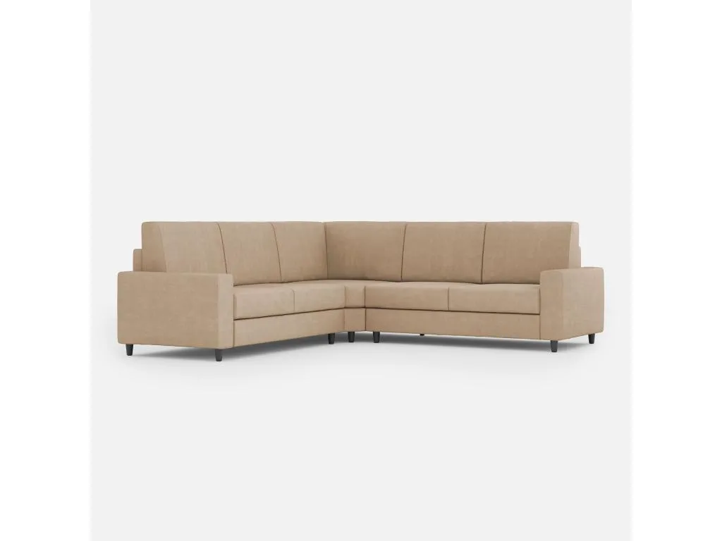 Sofá Prietocasa de 2 plazas (dos plazas de 60 cm) rincón sofá de 2 plazas (dos plazas de 60 cm) dimensiones exteriores L.226x226 color beige