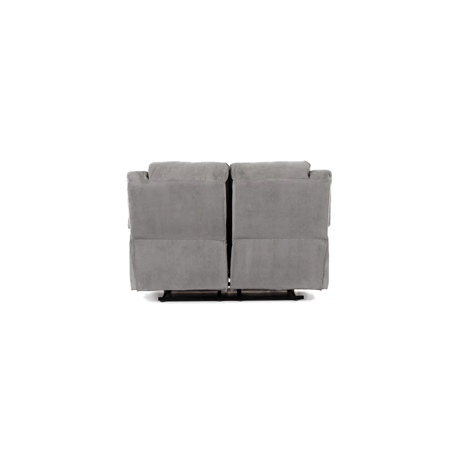 Sofá relax 2 plazas microfibra gris