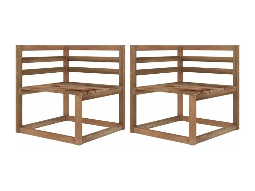 Sofá de jardín de palets 2 plazas con cojines antracita 83333PBMV