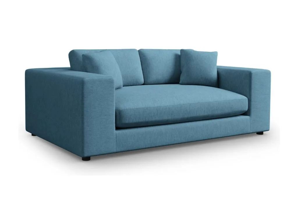 Vivircalido - Sofá Vivircalido 3 plazas de tejido estructural azul - 220x122x72cm jmlz47784