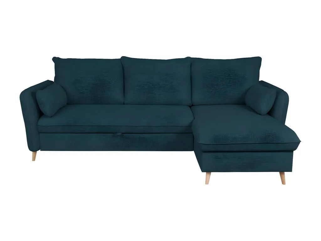 Sofá cama con chaise longue 3-4 estiloso plazas con canapé de tela negro Vivirsingular y Vivirsingular yptt56734