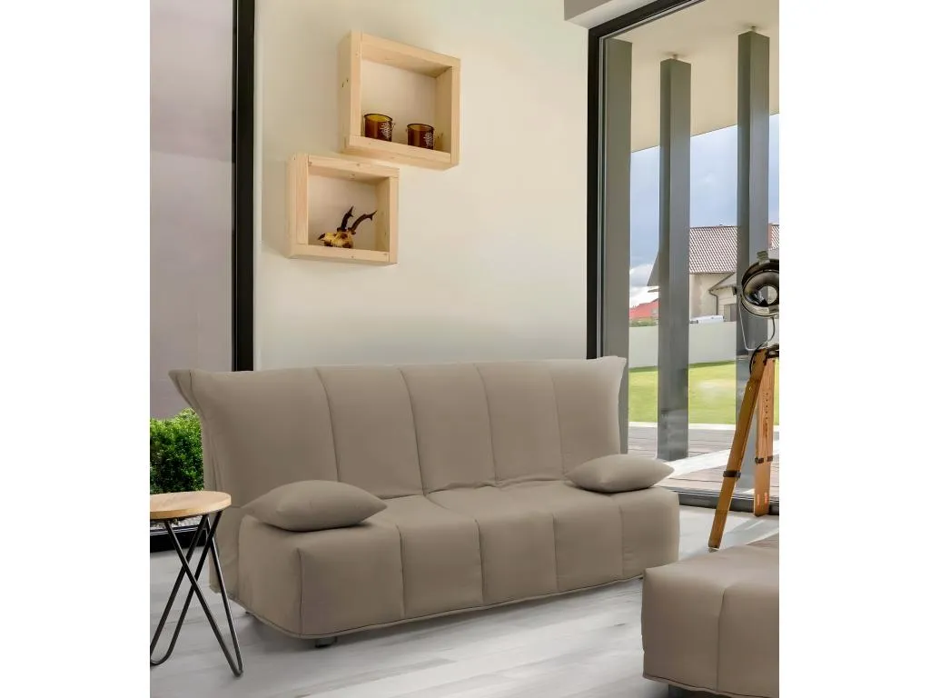 Casabellaes Sofá Cama Sofá de 2 plazas Made in Italy Sofá de salón con apertura para carro en tejido acolchado con cojines incluidos 125x90h85 30739HMYF