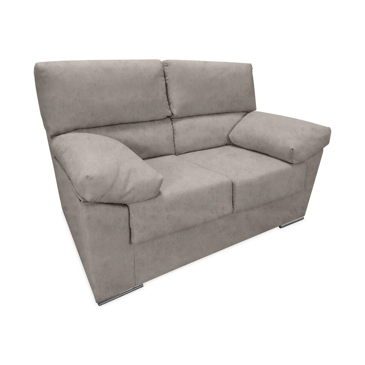 Sofá 2 plazas Nebur tapizado cemento