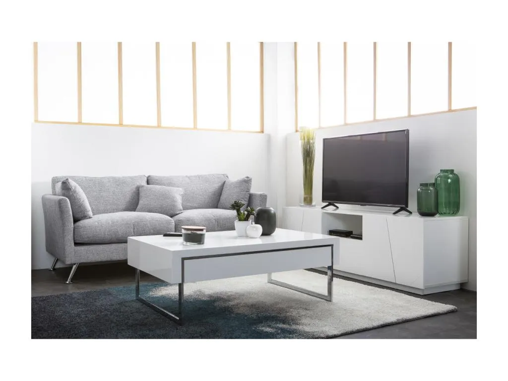 Sofá diseño 3 plazas diseño gris claro Hogarsens