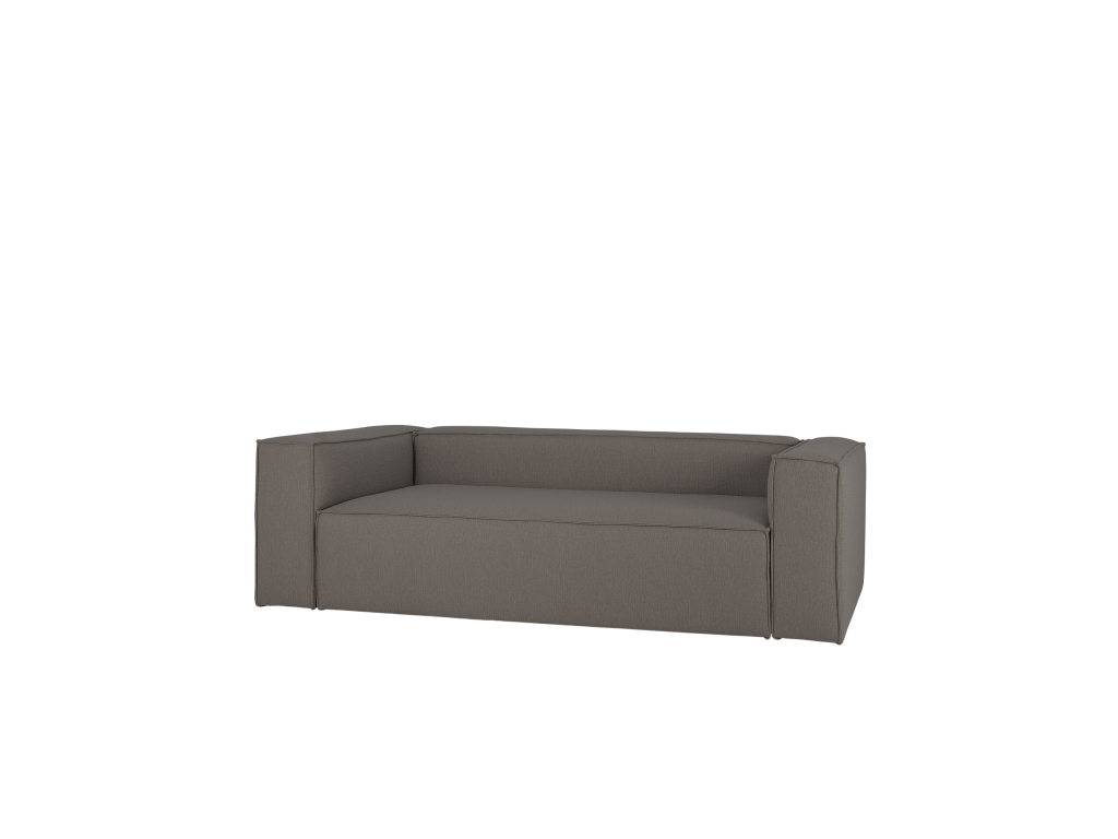 Sofá de 4 plazas color gris oscuro de 260x110cm - Banakdecoracion 39706GBNN