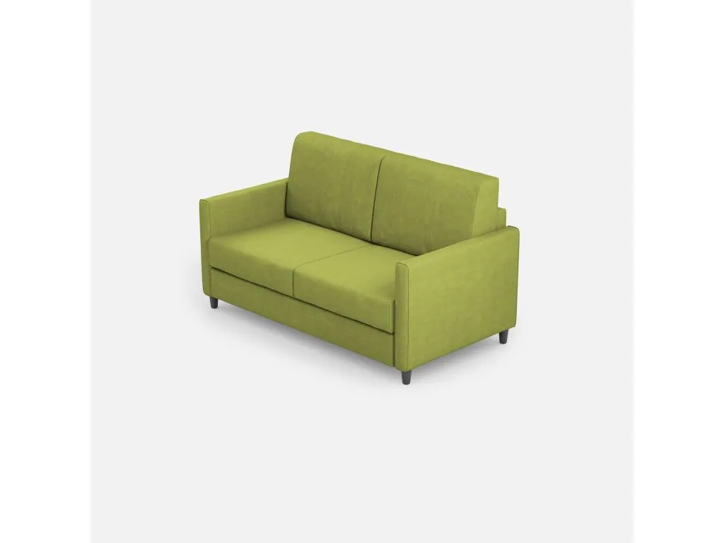 Sofá Sancaldeco de 2 plazas (dos plazas de 60 cm) dimensiones exteriores L.138 cm color verde 47548UAAV