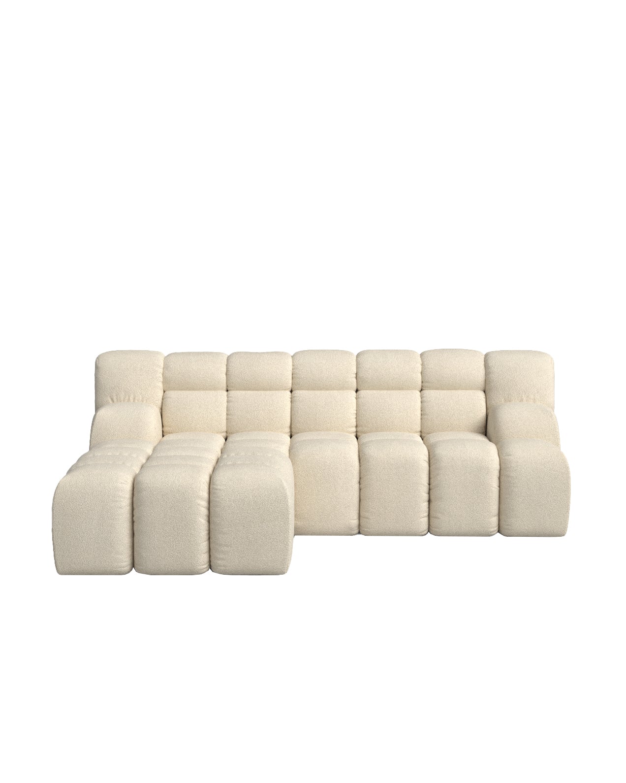 Sofá beige con chaise longue izquierdo, 224 x 192 cm ro8428x9