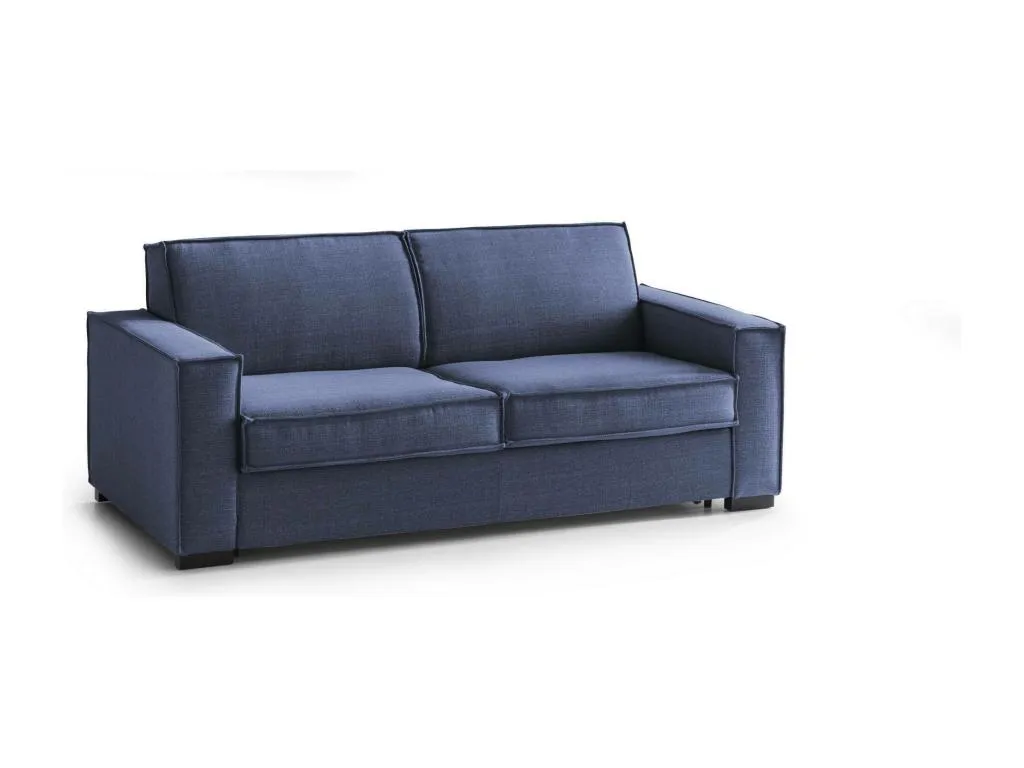 Sofa cama Vivircalido Gran Sofá de 2 plazas Made in Italy Sofá de salón con apertura giratoria en tela acolchada con reposabrazos delgados qtzs93668