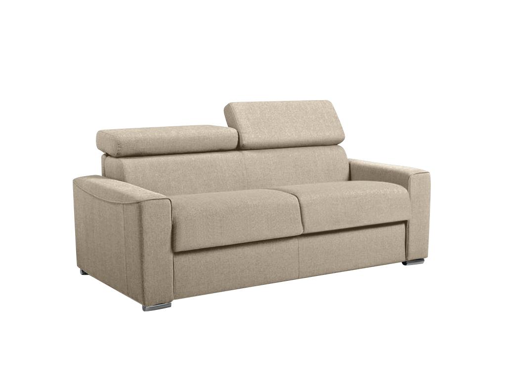Sofá cama convertible de 3 plazas en color beige kb6193q2