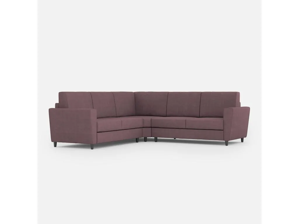 Sofá Patriciabaezcasa de 2 plazas (dos plazas de 60 cm) rincón sofá de 2 plazas (dos plazas de 60 cm) dimensiones exteriores L.228x228 ciruela